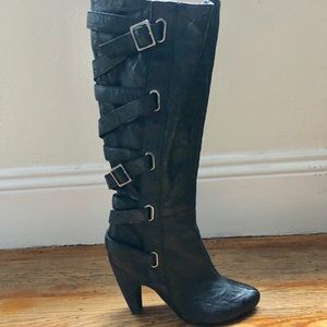Seychelles tall black boots- size 7